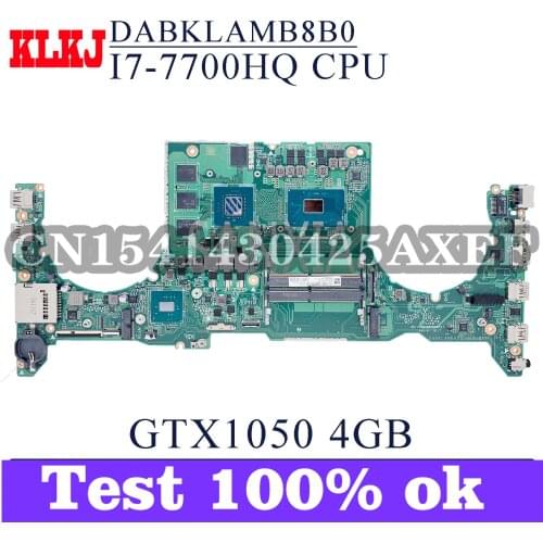 KLKJ DABKLAMB8B0 Laptop Motherboard For ASUS ROG GL503VD Original Mainboard I7-7700HQ GTX1050-4G