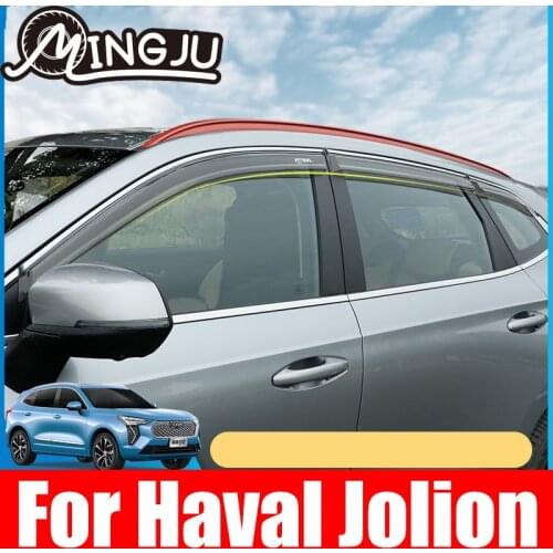 For Haval Jolion 2021 Car Rearview Mirror Window Visor Abs Weather Shield Cover Protection Accessories Car-styling Decoration