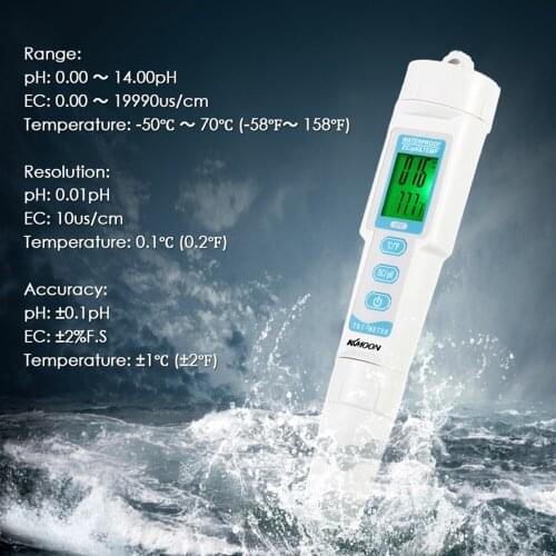 Mini Pen-Type Water Quality Analysis Device High Precision PH Meter Automatic Correction Waterproof aquarium Acidity Meter