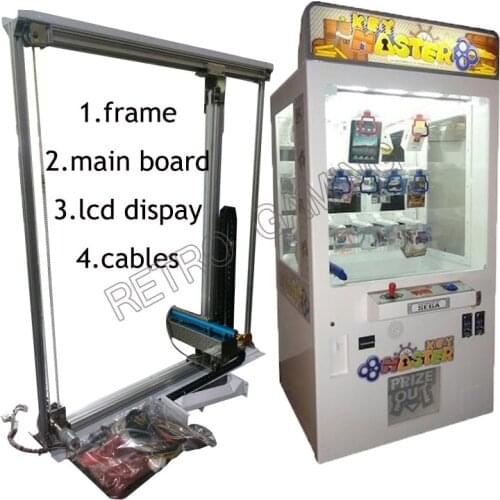 10sets lot Key Master Prize Vending Machine Assembly Kit DIY Lift Gantry PCB Game Board Motherboard Display Screen Cables