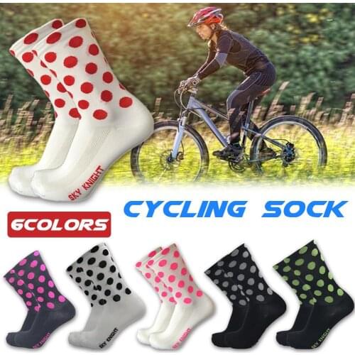 NEW Wave Point Cycling Riding Socks Outdoor Sports Compression Socks Cycling Protect Feet Breathable Wicking