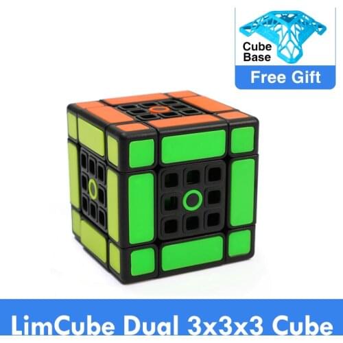 Newest Funs Fangshi LimCube Dual 3x3x3 Cube Magic Puzzle Many Version profissional Learning&Educational Cubo magico Toys Game