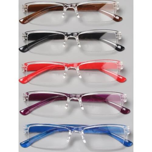 Hot Fashion Unisex Ultra-light Reading Glasses Men Women Resin Anti-skidding Candy Color Reading Eyeglasses Presbyopic +1.0~+4.0