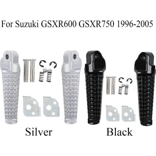Rear Footrests Foot pegs For Suzuki GSXR600 GSXR750 GSXR1000 1996-2005 2001 2002 2003 2004