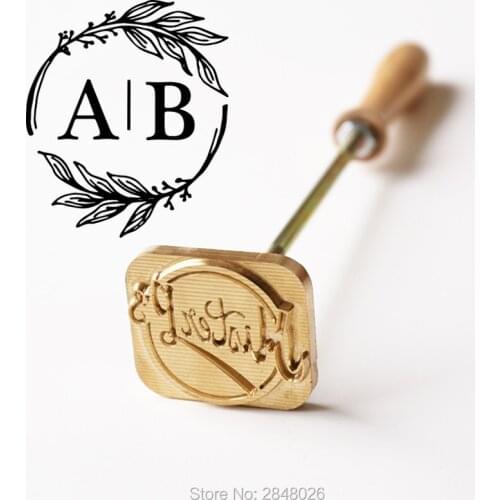 Custom Wedding initials Logo/Wood branding iron/Steak BBQ branding iron/Leather branding,,Wedding gift,Rustic Coaster stamp