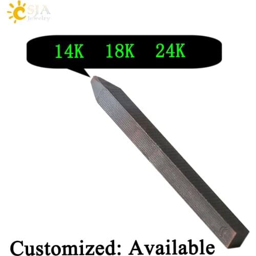 CSJA Durable 14K 18K 24K New Straight Shank Imported Steel Stamps Mold Punch Marking Metal Tool for Women Men Jewelry E395