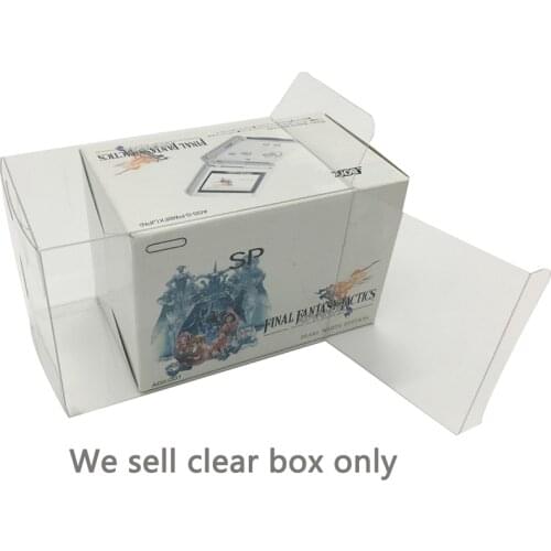 Clear transparent PET box cover For GBA SP Final Fantasy Limited Edition Japan version storage protection collection box