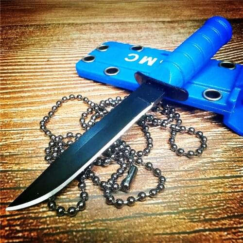 Stainless steel straight knife, sharp fixed blade, hunting knife, fruit knife, camping, barbecue, survival tools