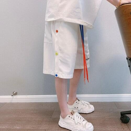 Summer Mens Loose Straight Casual Shorts Thin Knee Length Drawstring Comfortable C8