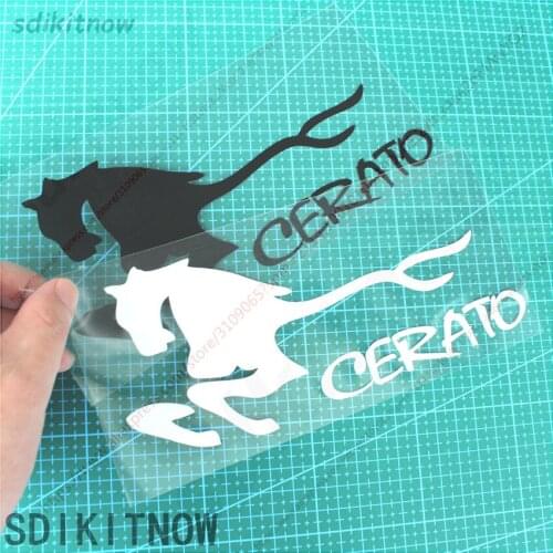 New Horse Running Cool Sports Sticker Racing Windows Decal Car Styling For kia cerato k3 2 3 2017 2018 2019 2011 accessories