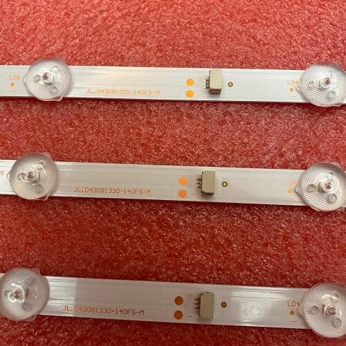 3 PCS/set 8LED 755mm LED backlight strip for TCL 43L1600C 43L2600C 43L26CMC L43E9600 L43E9600 JL.D43081330-140FS-M E469119