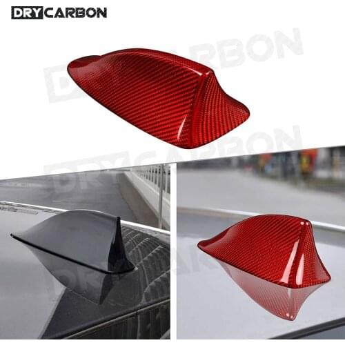 Carbon Fiber Car Shark Fin Antenna Cover For BMW 5 Series F11 F18 2011-16 M5 2012-14 For 7 Series F01 F02 2009-14 Styling