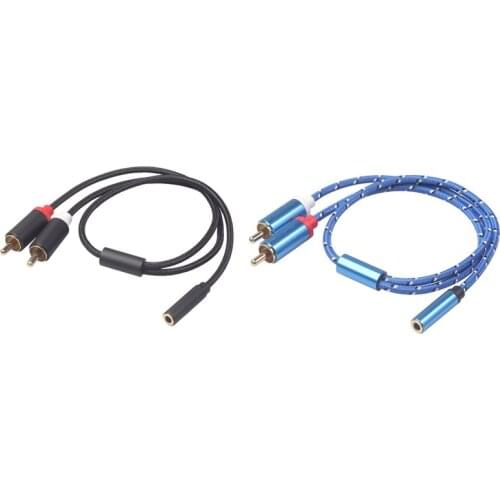 Universal 3.5Mm Stereo Audio Female Jack To 2 RCA Male Socket To Headphone 3.5 Y Audio Adapter Cable