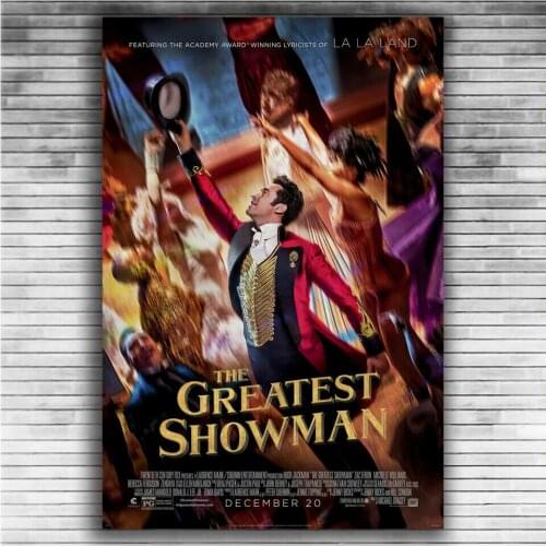 The Greatest Showman Hugh Jackman Michelle Williams Hot Movie 5 Silk Fabric Wall Poster Art Decor Sticker Bright