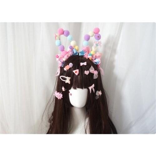 Cute candy sweet bear hair clip Lolita hairpin side clip hair accessories B942