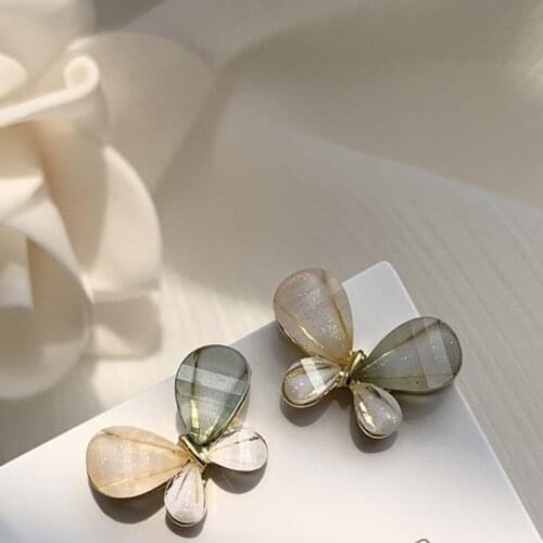 In 2021 Bohemia Butterfly Stud Earrings Female Senior Feeling Small Pure And Fresh Small Fashion Contracted Earrings