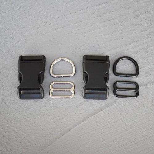 100 Sets 25mm Backpack Plastic Buckle Quick Side Release Buckle for Bag Luggage Outdoor Backpack Strap Belt Webbing Lether Craft