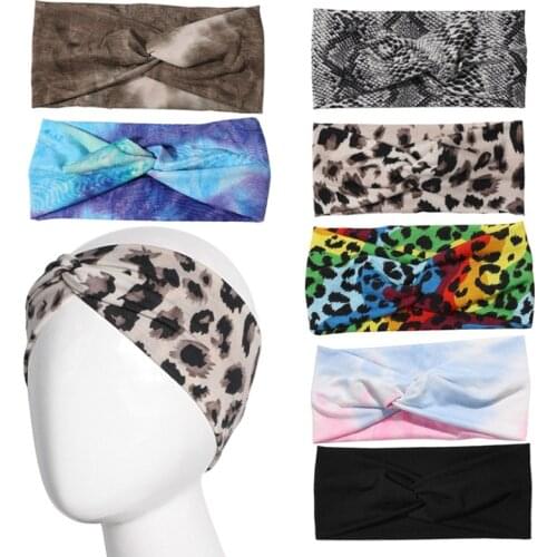 2021 Women Headband Turban Elastic Headwear Head Wrap Women Hair Accessories for Women Striped Hair Bands