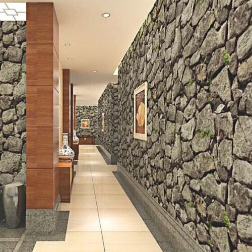 3D brick rock stone wallpaper rolls for living room Vinyl 3d wallcoverings home decor papel de parede 3d wall paper
