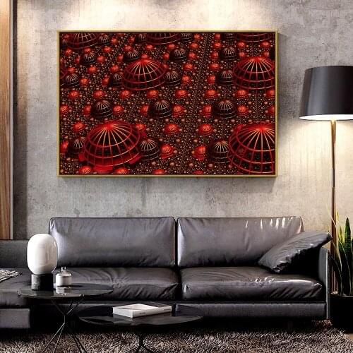 Artcozy Oil Canvas Painting fractal_relief_volume For Home Decoration Wall Art