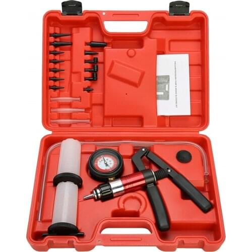 Auto Diagnostic-tool Car Auto Handheld Vacuum Pistol Pump Brake Bleeder Adaptor Fluid Reservoir Oil Tester Tools Kit