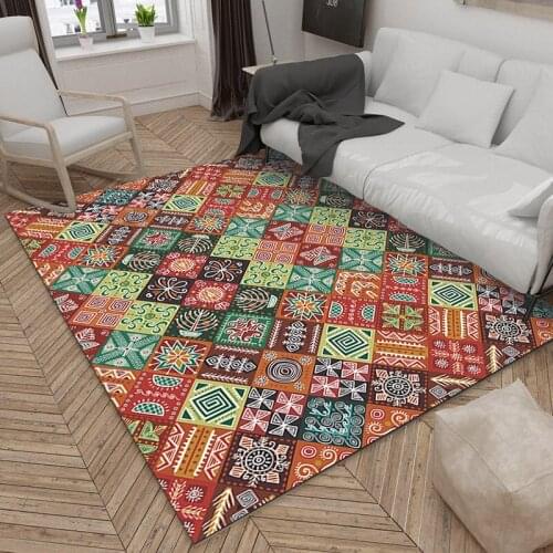 Ethnic style Geometric carpet Home Large Area Floor Mat rug ang carpets For Living Room Bedroom decor tapete para sala alfombra