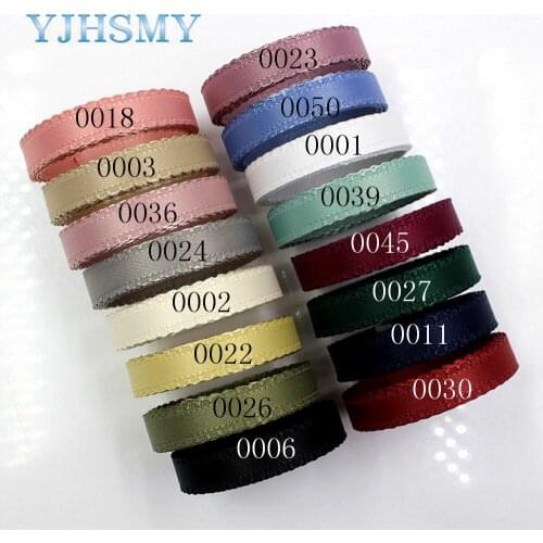 YJHSMY D-18130-190,10mm 10 yard Double sided Pure color ripple Polyester ribbon,Clothing accessories,DIY jewelry wedding package