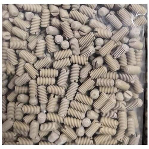 M3 M4 M5 M6 M8 size slotted set screw none head male bolt flat end PEEK plastic corrosion resistant thread pitch 6mm - 65mm long