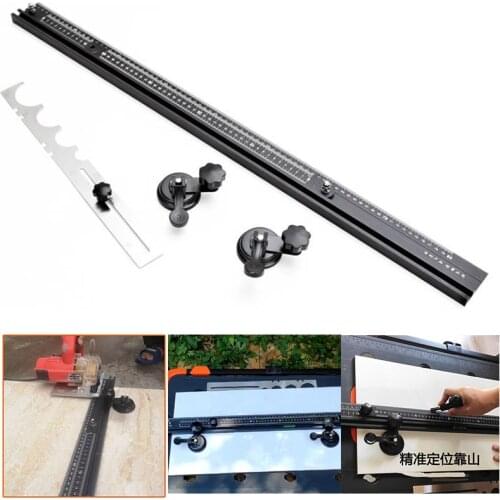 3 in 1 Cutting Machine Guide Ruler Multifunctional Horizontal Positioning Measure Ruler Tile Cutting Tools