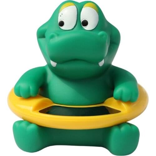 2021 New Floating Crocodile Bath Toy Bathtub and Swimming Pool Thermometer Infant