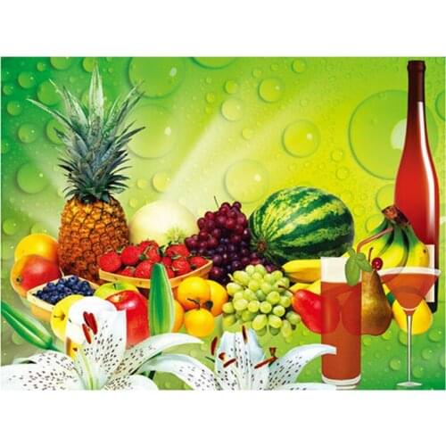 New Arrivals 5D DIY Full Round/Square Diamond Painting Fruit 3D Embroidery Cross Stitch Rhinestone Mosaic Home Decor Art Y170