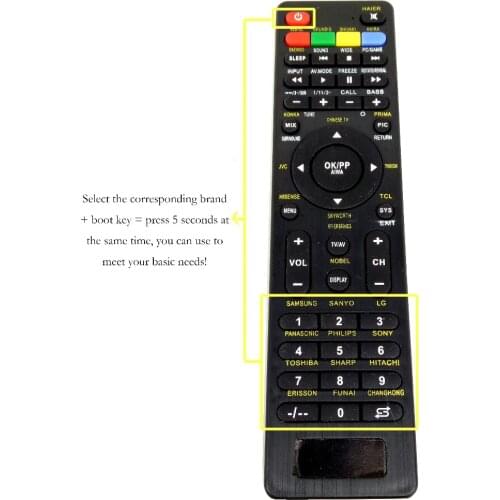 New Generic universal Young LR-LCD-707E LR-LCD 707E For panasonic SAMSUNG HTACHI SHARP LG SONY LCD TV Remote Control