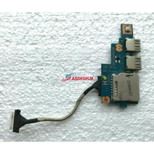 Original FOR Samsung NP455 455R4J USB SD Reader Power Button Port Board w/ Cable BA92-14261A Full TESED OK