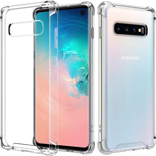 Transparent Airbag Case for Samsung Galaxy S10 Lite Plus 5G Capa S10E S10Lite S10Plus S105G Shockproof Silicone Soft Cover Funda