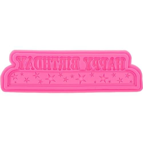 Happy birthday and many star Silicone Molds 3D ,Fondant Cake Decorating Tools,silicone soap mold,Silicone Cake Mould F0560