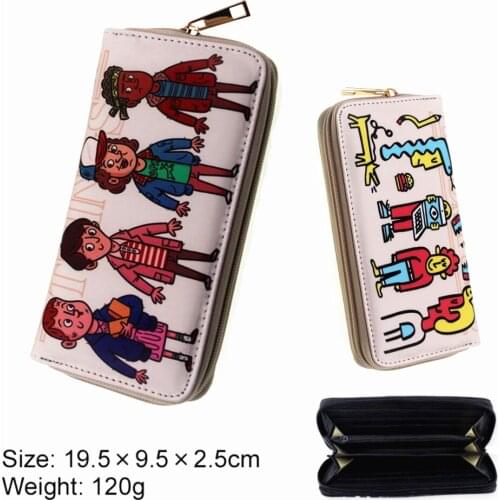 Stranger Things Wallet Will Jonathan Zip PU Leather purse Credit ID Card Holders Layers Men women Long coin Cartoon Handbag Cute