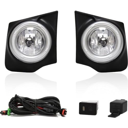 M&C For Mitsubishi TRITON/L200 2015 2016 2017 2018 Car Front Bumper Fog Light H16 12V 19W Pickup Set Auto Spot Driving Lamp