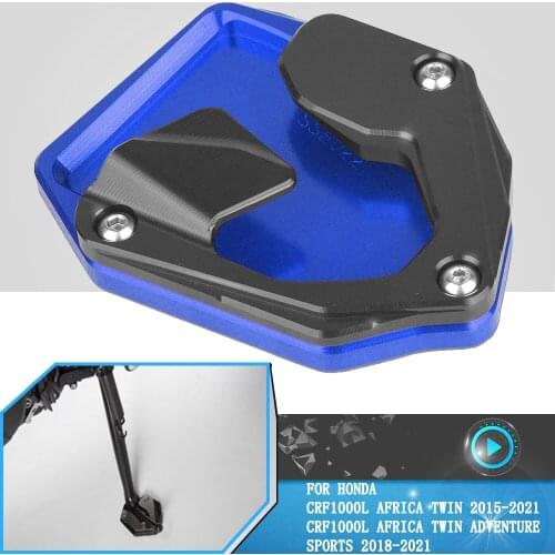 Motorcycle Kickstand Extension Side Stand Enlarge Fot Peg For Honda CRF1000L Africa Twin CRF 1000 L Adventure Sports 2018-2021