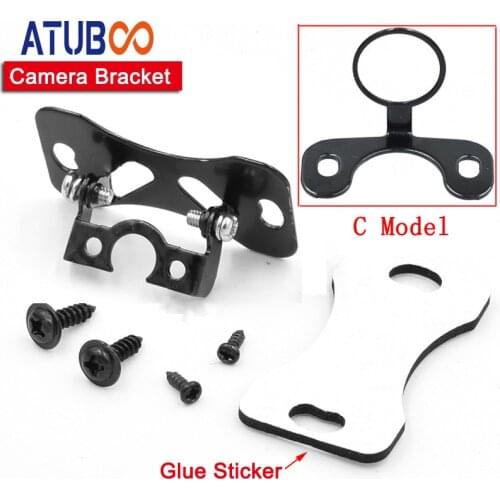 High Quality Stainless Steel Black Car Rear View Camera Bracket Holder DVR Parking Camera Metal Mounting Bracket Case