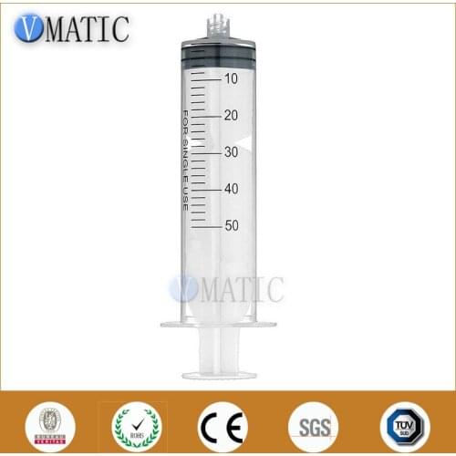 High Quality Non-Sterilized 20Pcs 50Ml/Cc Dispensing Plastic Liquid Dispenser Manual Syringe