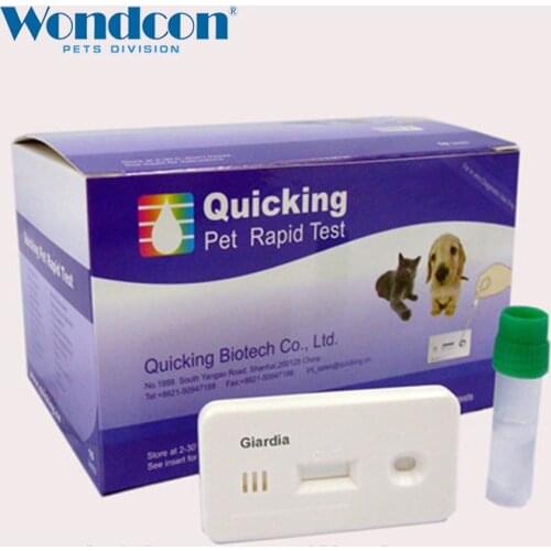 Wondcon Veterinary Canine Giardia Ag Triple Rapid Test Dog Giardia Test Strip