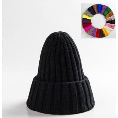 COKK Winter Beanie Hat Female Winter Hat For Women Girl 's Hat Knitted Beanies Cap Hat Thick Women Skullies Beanies Knit Cheap