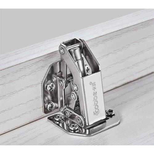 1pc 3" 4 Inch 90 Degree Hinge Free Opening Wardrobe Drawer Cabinet Wooden Door Without Slot Furniture Hardware Hidden Hinges