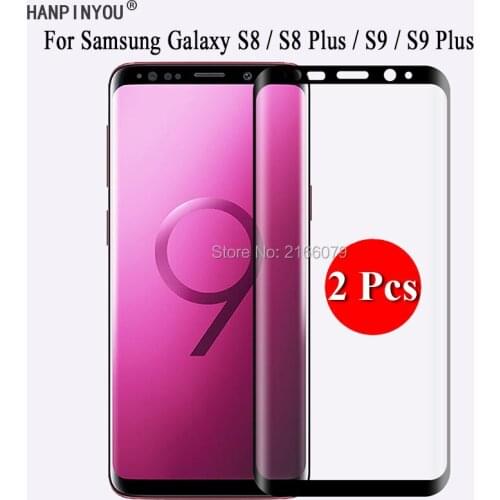 2 Pcs For Samsung Galaxy S8 S9 S8+ S9+ Plus 9H Ultra Thin 3D Curved Full Cover Screen Protector Tempered Glass Protective Film