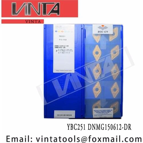 Free shipping high quality 10pcs/lots YBC252 YBD152 YBC251 DNMG150612-DR cnc carbide turning inserts cutting blade tools