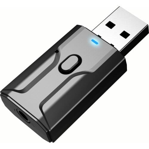 5.0 Bluetooth Adapter USB Wireless Bluetooth Transmitter Receiver Music Audio for PC TV Car Hands-free 3.5mm AUX Adaptador