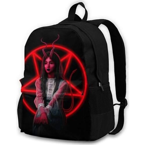 Baphomet Satanic ,The Demon Goth Adult backpacks, leisure bags, backpacks, storage bags, men women backpacks