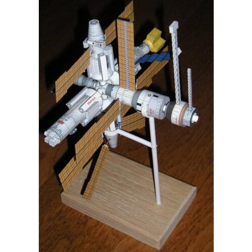 The Soviet spacecraft International Space Station Mir 3D DIY paper model