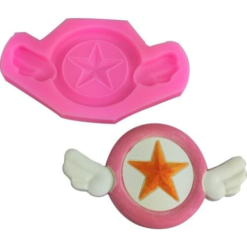 A single love wing mold silicone drops mold fondant soft clay drops gypsum ornaments baking chocolate tools