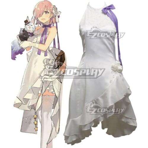 Fate Grand Order Mash Kyrielight Matthew Kyrielight Shielder Symphony Concert Girls Party Dress Halloween Cosplay Costume E001